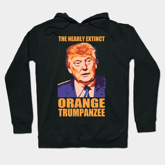 THE NEARLY EXTINCT ORANGE TRUMPANZEE Hoodie by truthtopower